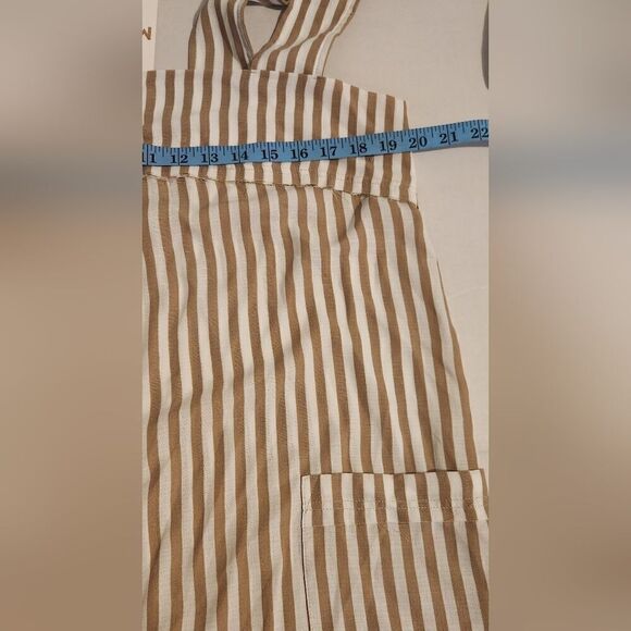New Show Me Your Mumu Round Around Jumpsuit Everyday Beige Striped Size Large - Picture 5 of 13